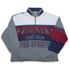 Vintage adidas Pro Sports Half Zip Sweater Medium - Double Double Vintage