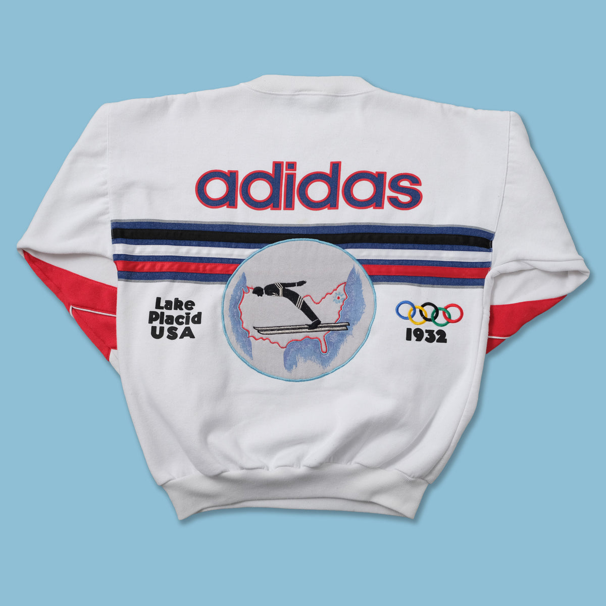 Vintage 80s adidas Lake Placid Olympic Sweater | Double Double Vintage