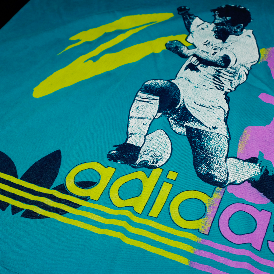 Rare adidas Soccer T-Shirt XLarge Double Double Vintage
