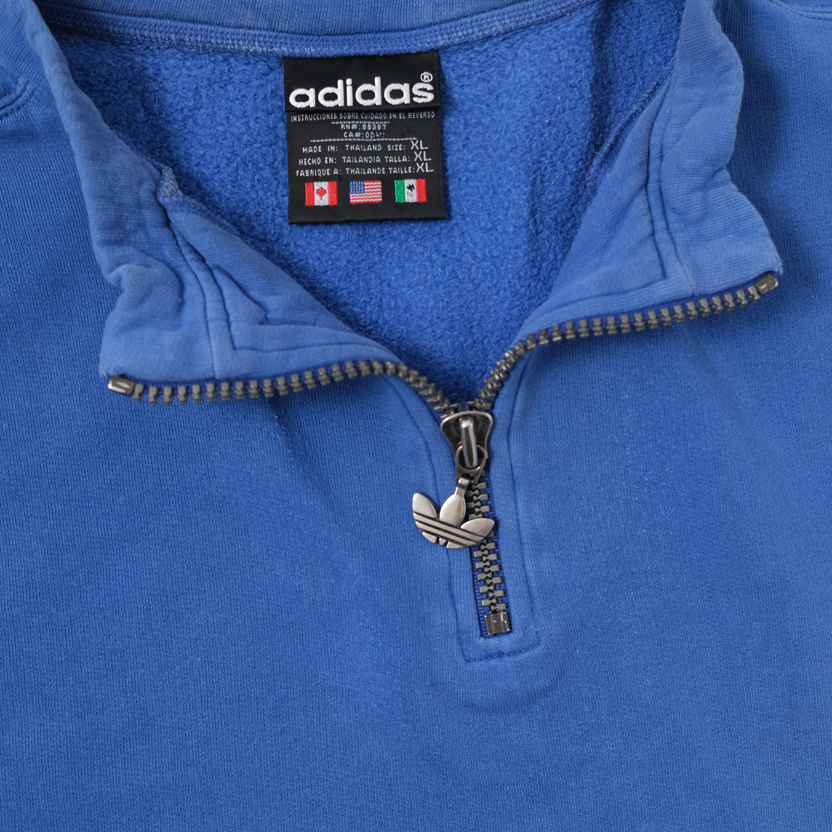 Vintage adidas Q Zip Sweater XLarge Double Double Vintage