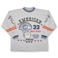 American Cup Basketball Sweater Large - Double Double Vintage