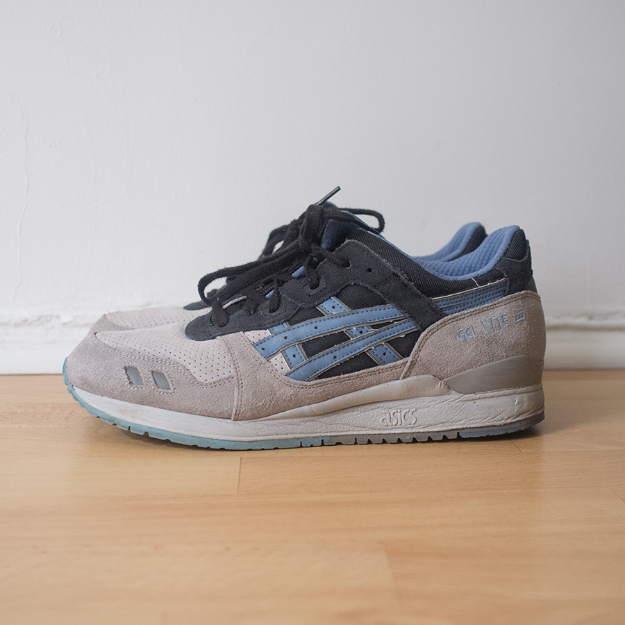 Asics Gel Lyte III Captain Blue US 11.5 Double Double Vintage