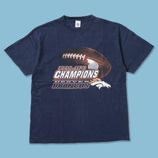 Vintage 1998 Denver Broncos AFC Champions T-Shirt XLarge