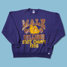 Vintage 1998 Male Bulldogs Sweater XLarge
