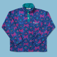 Vintage Fila Magic Line Snap Fleece Medium