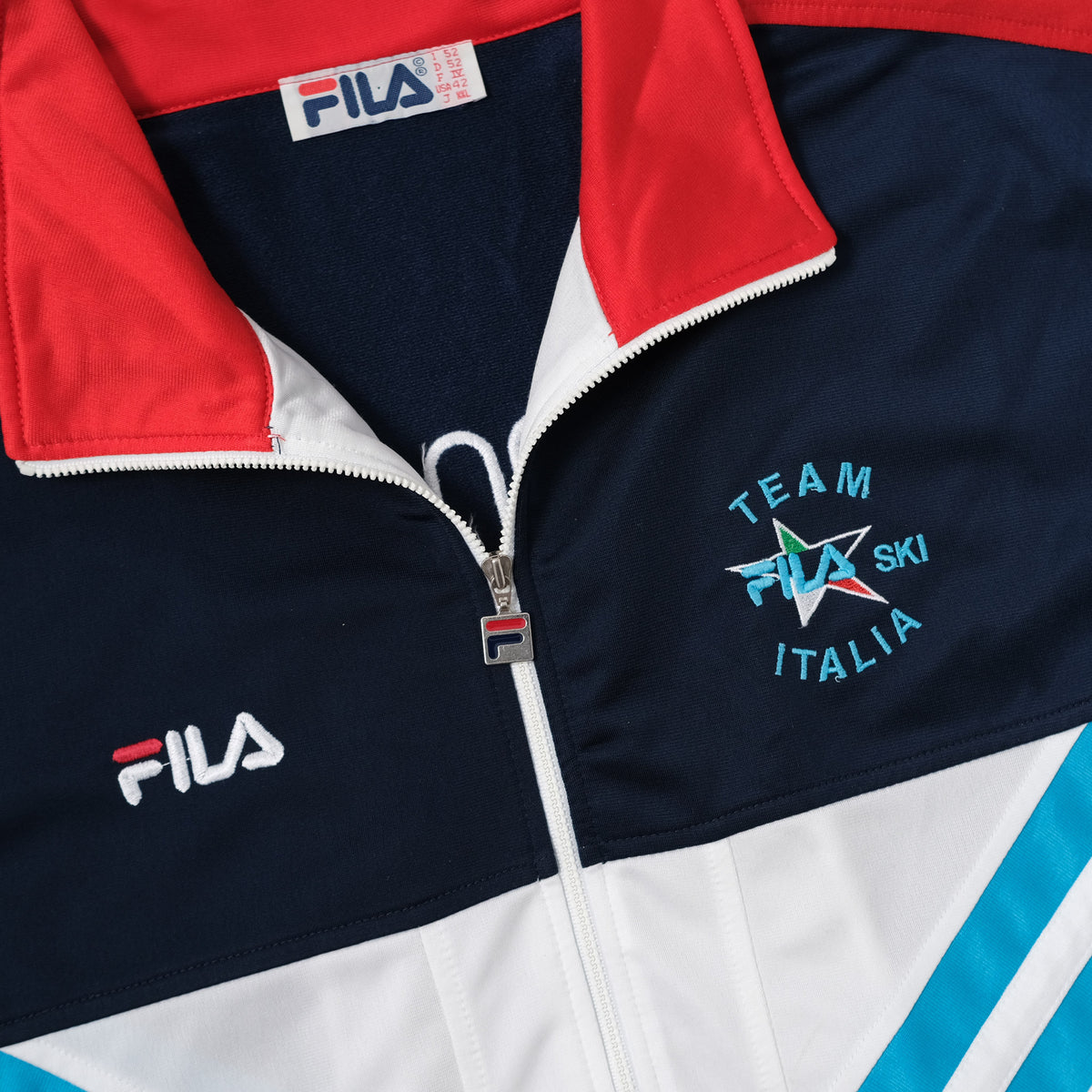 Vintage Fila Italy Ski Team Track Jacket XLarge Double Double Vintage