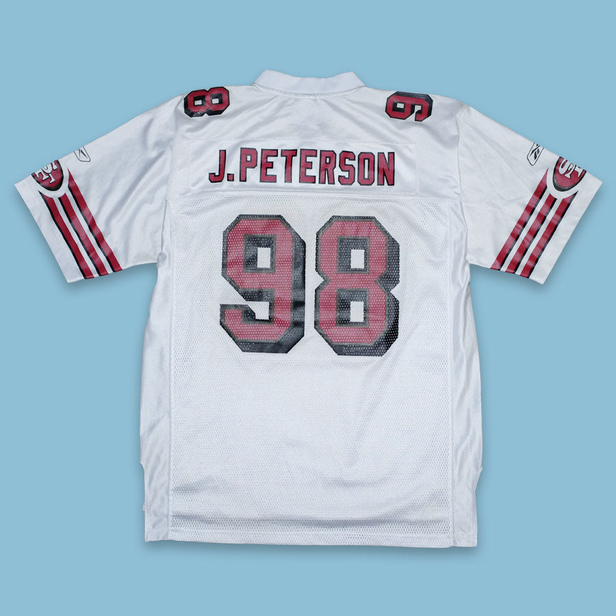 nfl reebok 47ers J.PETERSON レプリカジャージ Vintage Reebok San Francisco 49ers Peterson Jersey XLarge