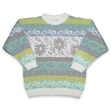 Vintage Pattern Knit Sweater Medium / Large - Double Double Vintage