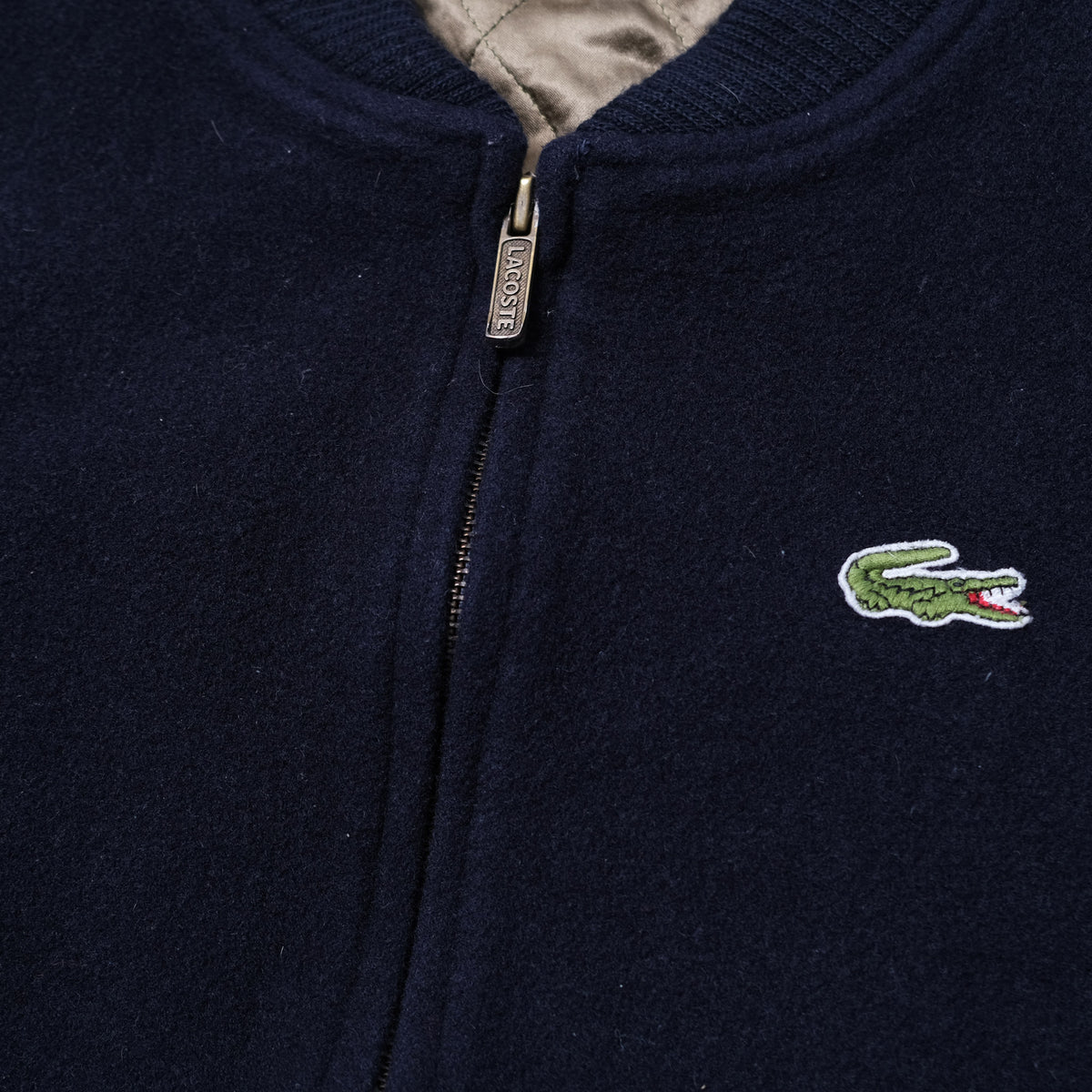 Lacoste wool bomber jacket best sale