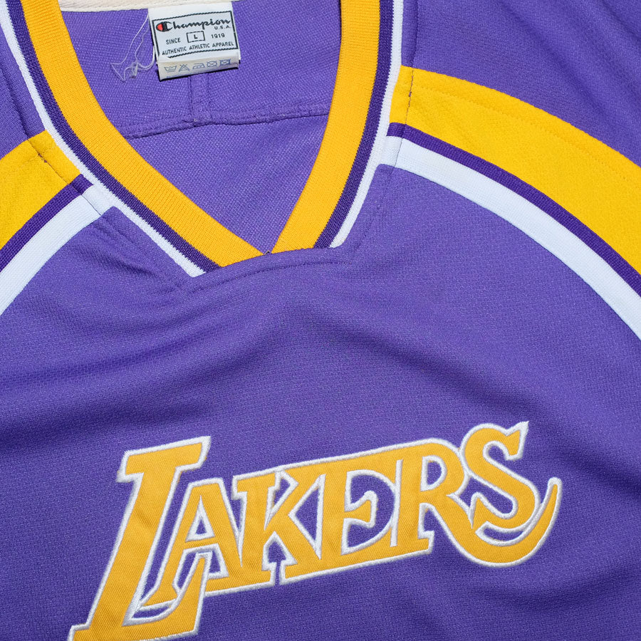 Vintage Champion LA Lakers Shooting Shirt Large / XLarge