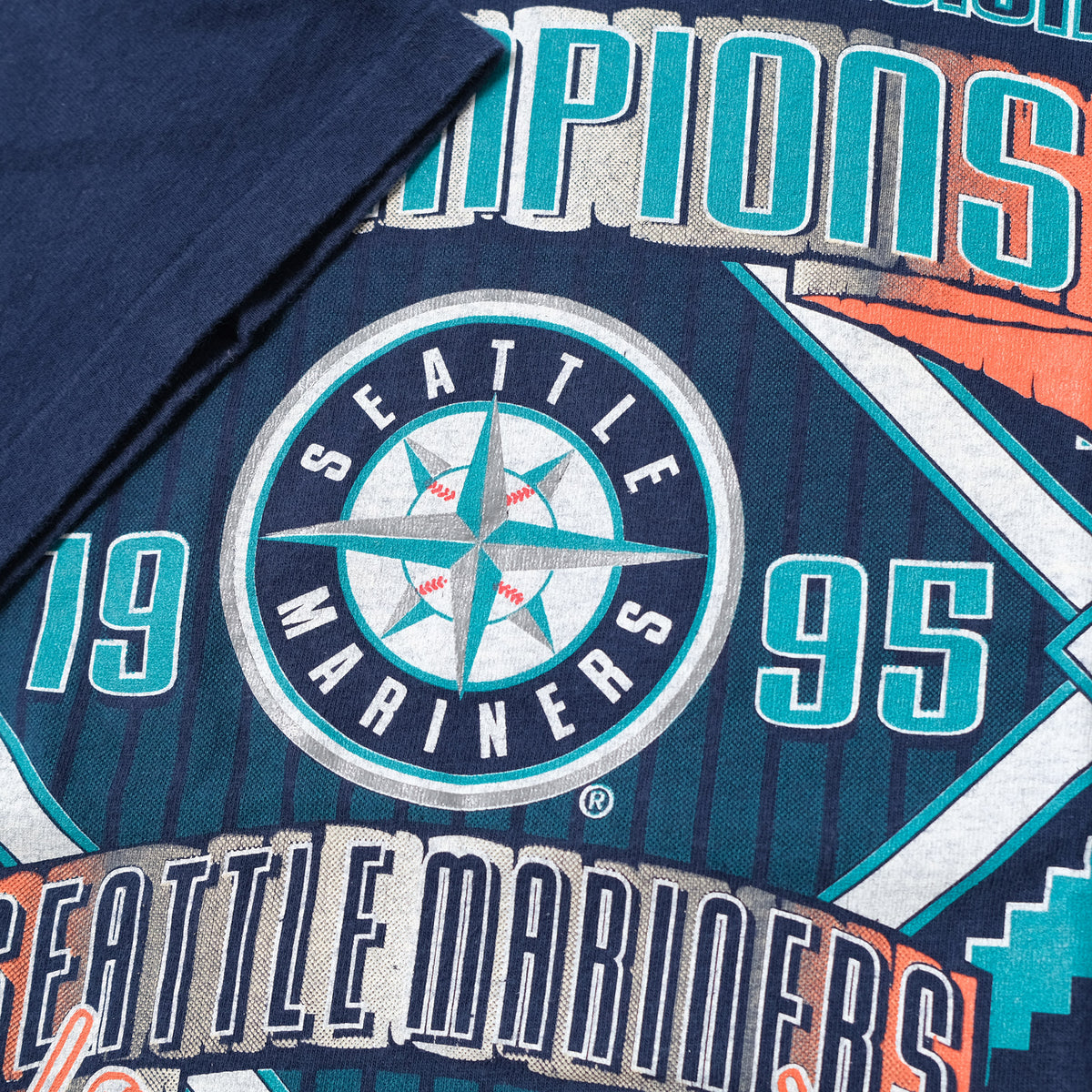 Vintage 1995 Seattle Mariners TShirt Medium / Large Double Double