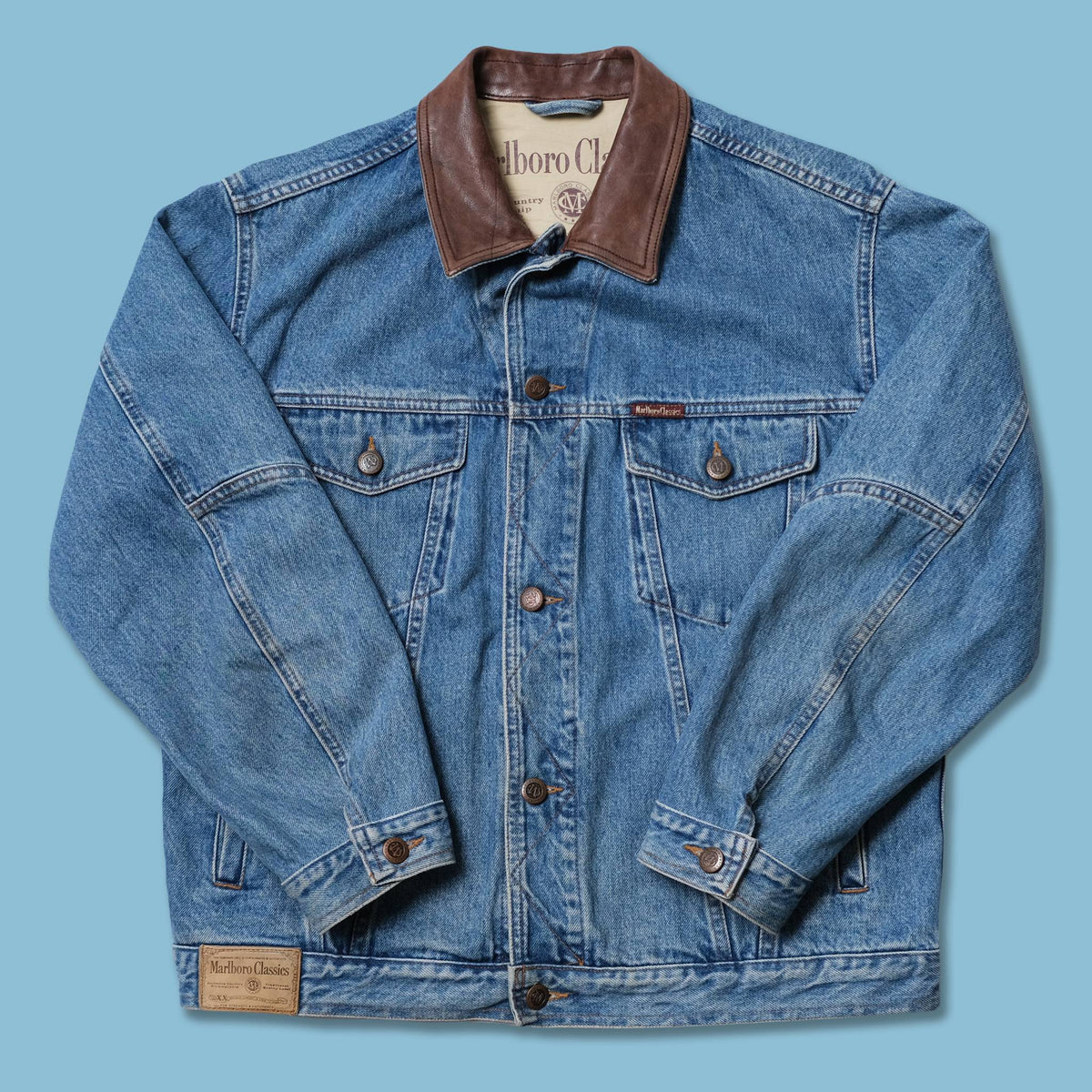 Vintage popular Marlboro Denim Jacket