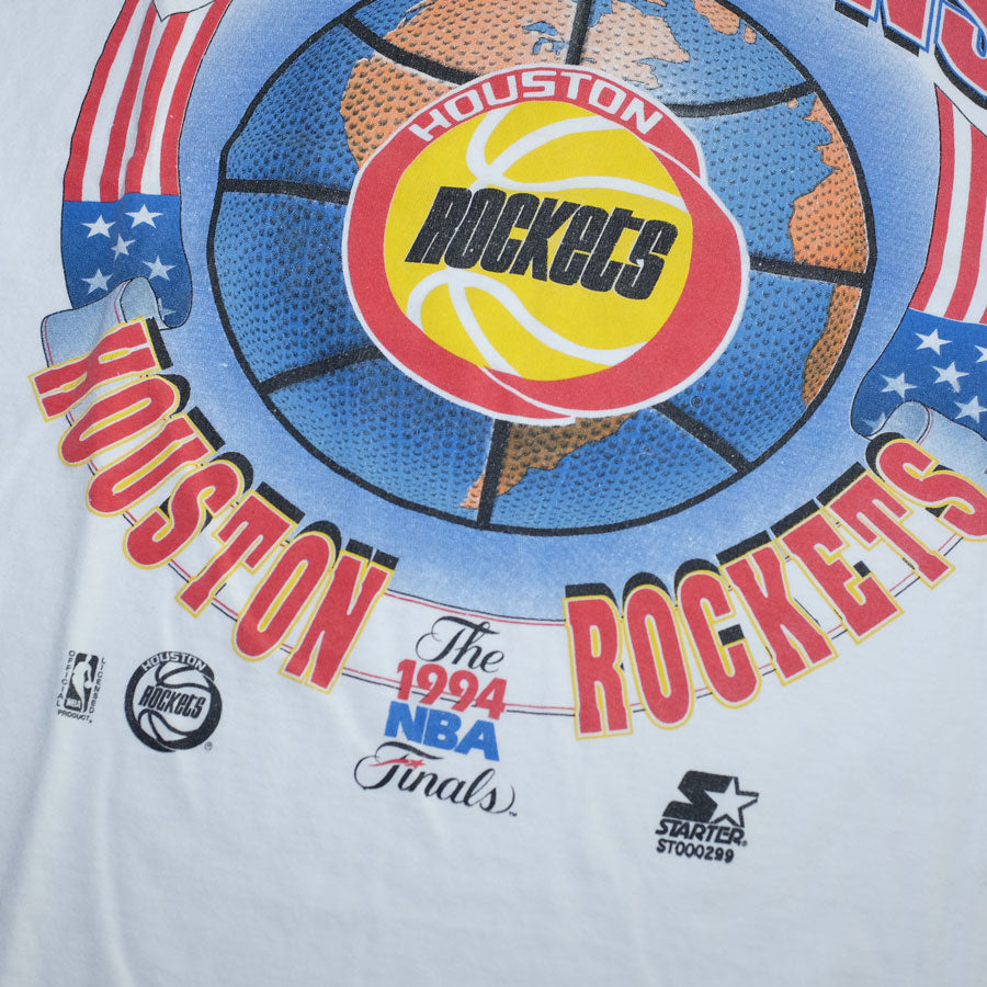 Vintage Houston Rockets Tee Shirt 1994 NBA World Champions Starter SZ XL