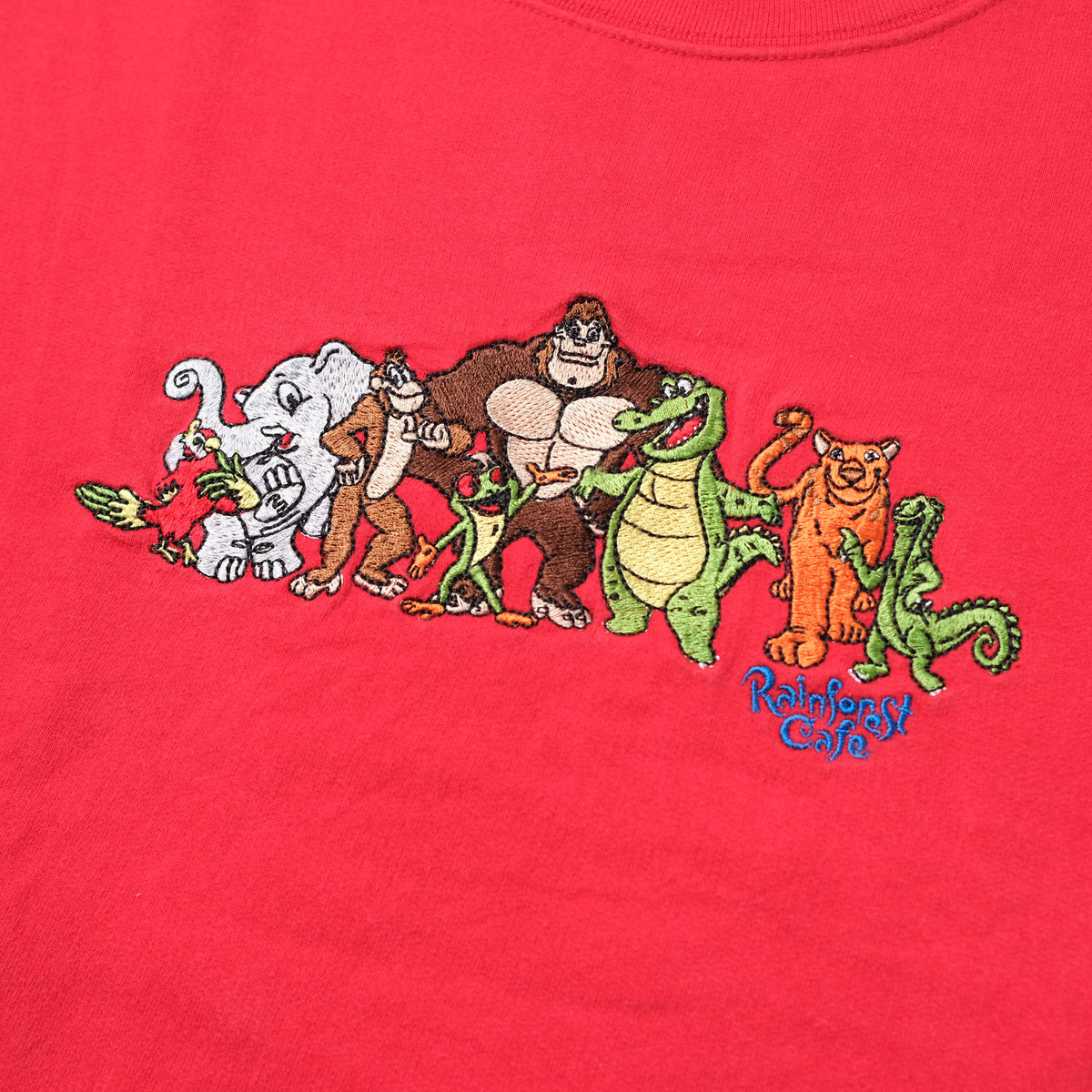 Vintage Rainforest Café Sweater Kids Medium Double Double Vintage