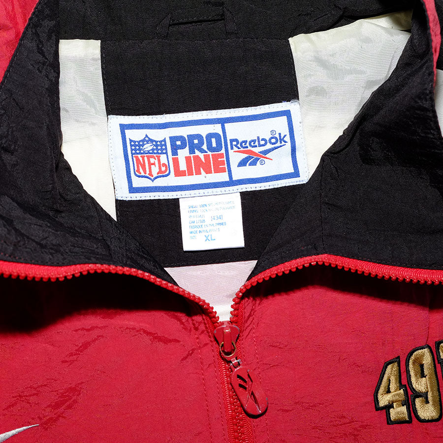Reebok San Francisco 49ers ジャケット L Red San Francisco 49ers Reebok X NFL Track Jacket - VintageVera