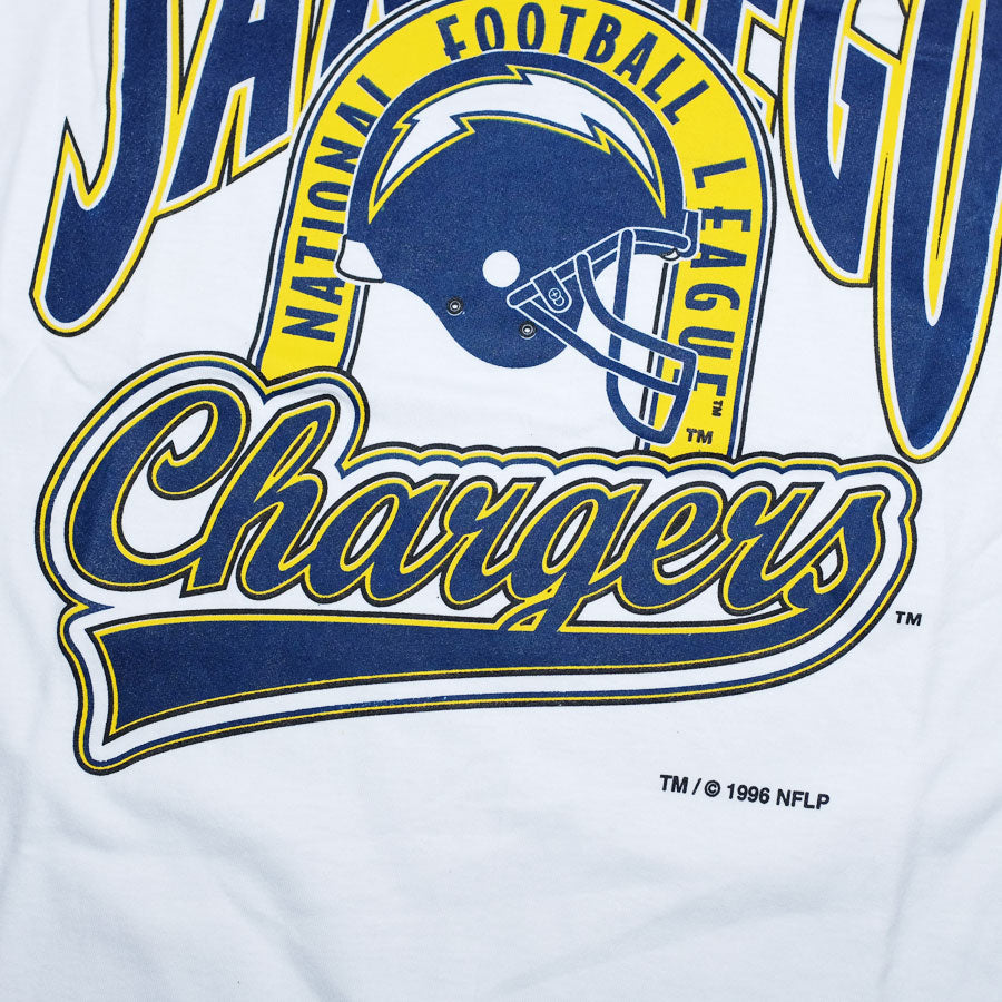 Vintage 80s San Diego Chargers Tee TShirt XLarge Champion Jersey Durene  Football, The Clothing Vault