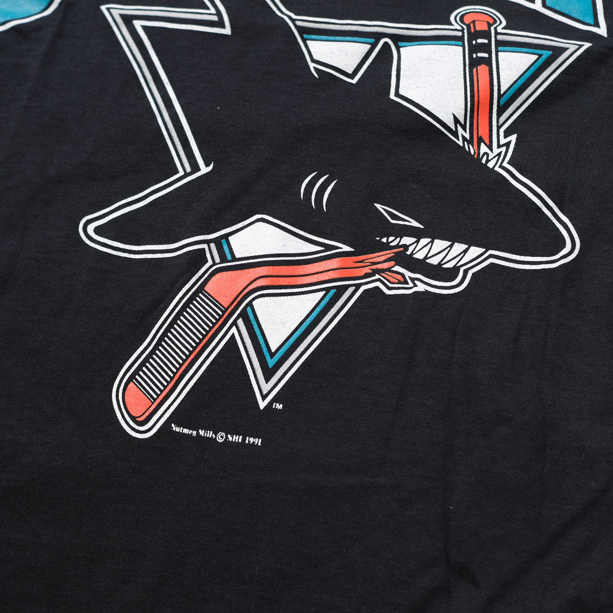 Vintage Deadstock 1991 San Jose Sharks T-Shirt Medium Double