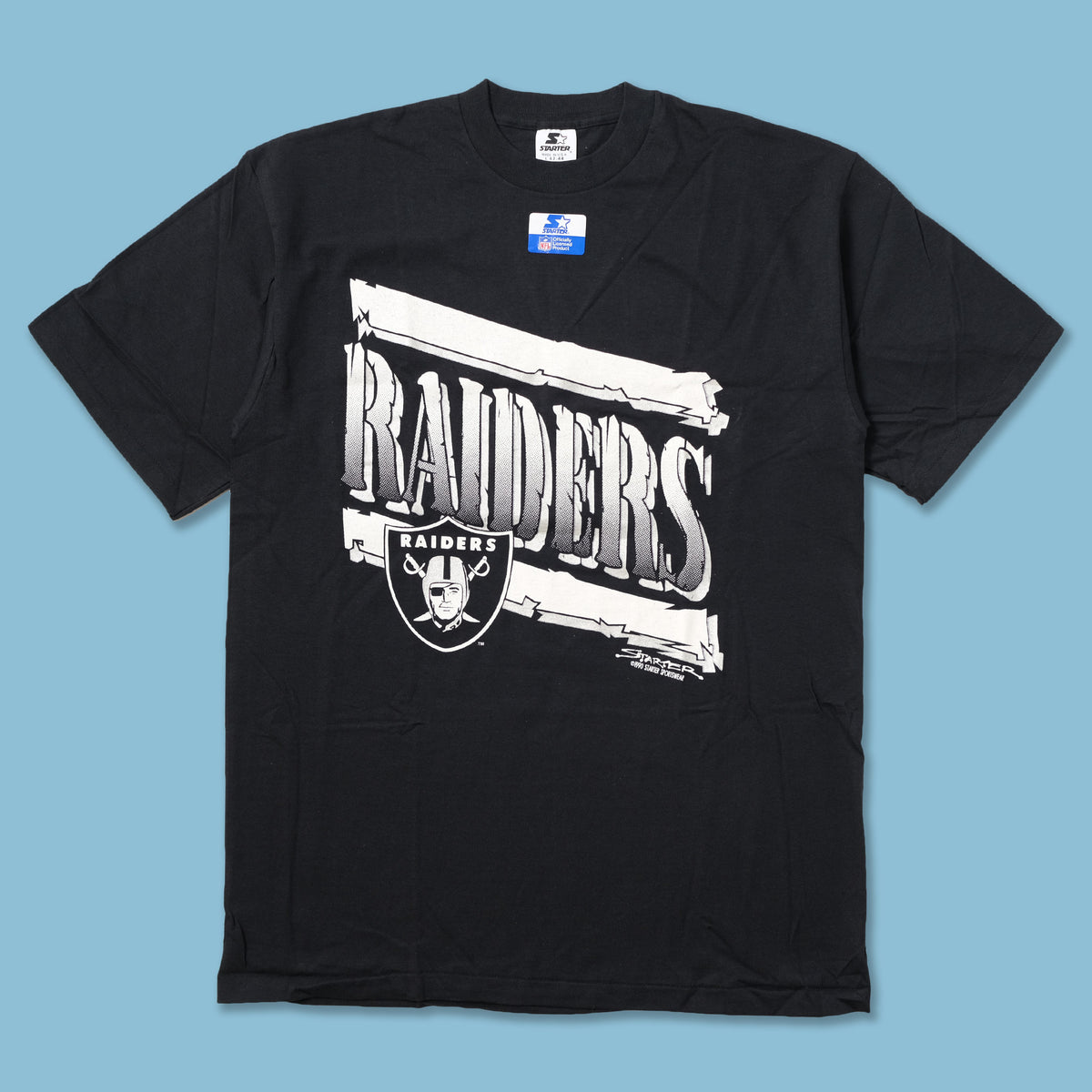 Vintage Deadstock 1990 Starter Los Angeles Raiders TShirt Double
