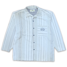 Vintage Vertical Stripe Knit Shirt Large - Double Double Vintage