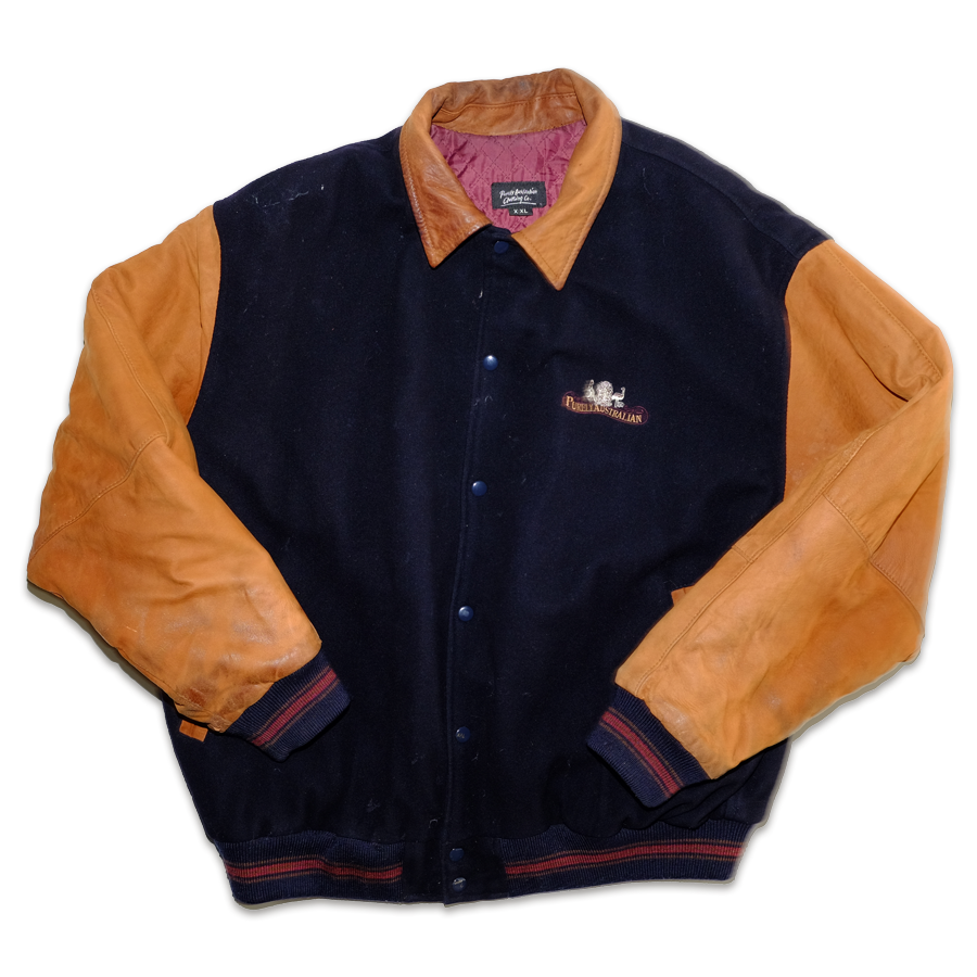 Vintage Australia Varsity Leather Jacket XLarge Double Double Vintage