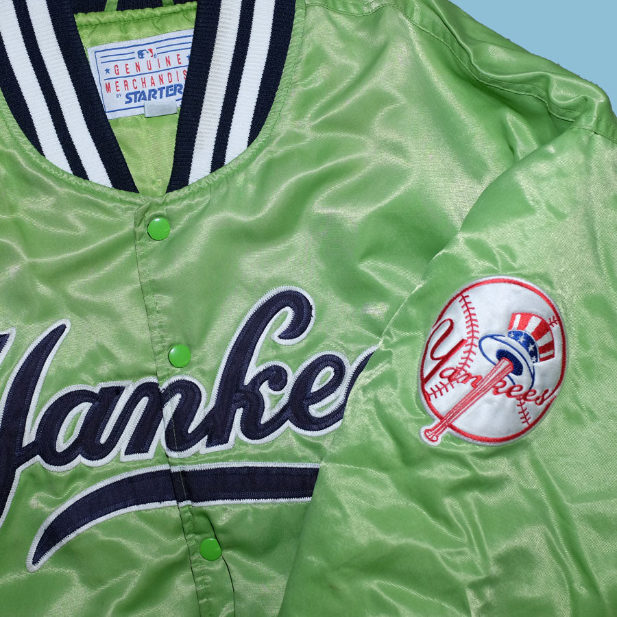 ́47 MLB New York Yankees Dalston Backer 47 Bomber Jacket Men Bomber Jackets|College Jackets Green in Size:XL