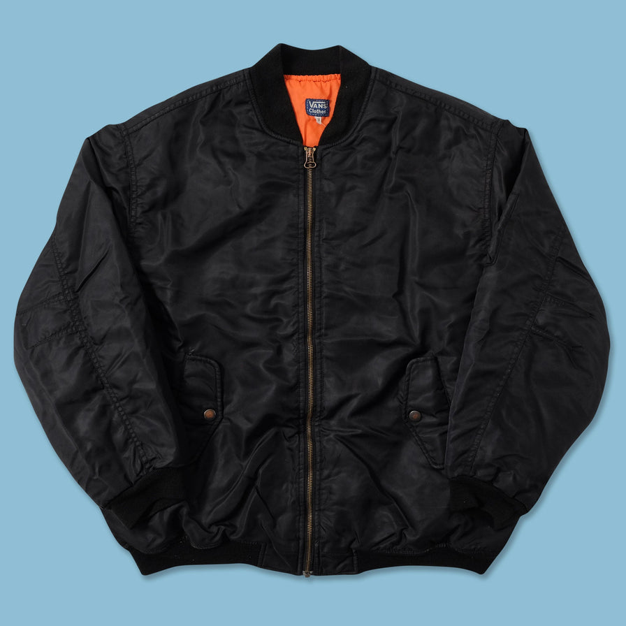 Vintage Vans Padded Bomber Jacket Large 