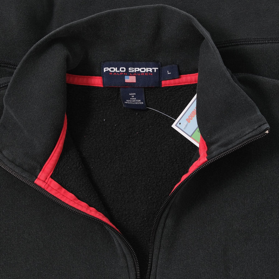 Vintage Polo Sport Q-Zip Sweater Medium 