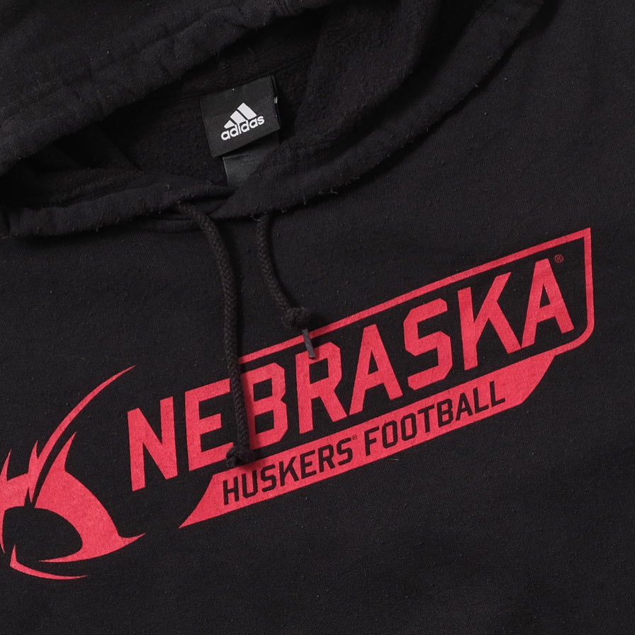 Vintage adidas Nebraska Huskers Hoody XLarge 