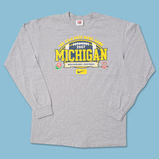 2007 Nike Rose Bowl Michigan Wolverines Longsleeve Medium 