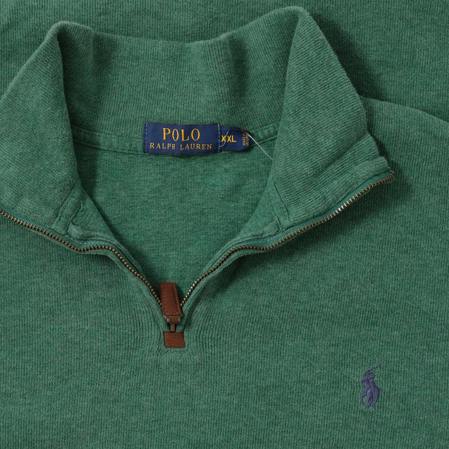Vintage Polo Ralph Lauren Q-Zip Sweater XXLarge 