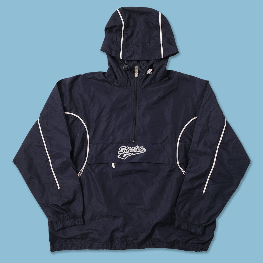 Vintage Starter Athletics Half Zip Windbreaker Large 