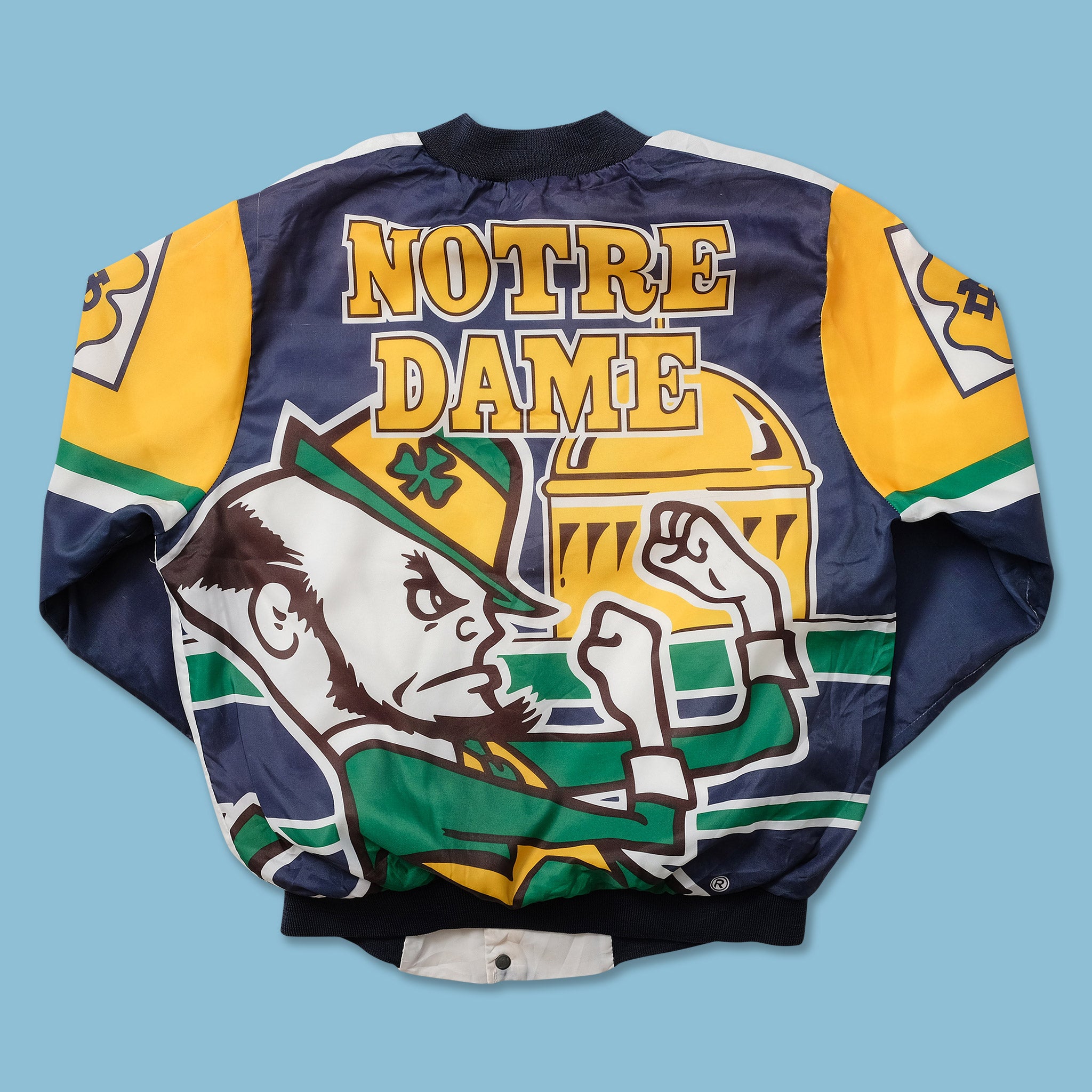 Vintage notre dame online letterman jacket