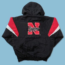 Vintage Nebraska Huskers Anorak Medium 