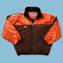 Vintage Starter Cleveland Browns Padded Jacket XLarge 