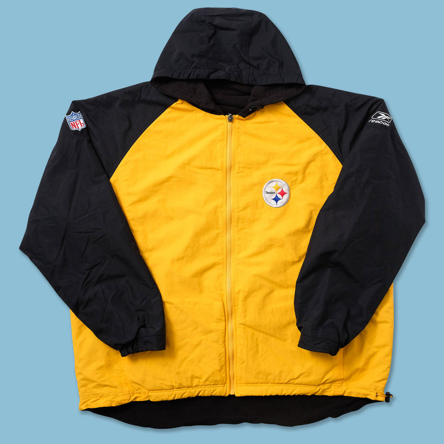 Vintage Reebok Pittsburgh Steelers Padded Jacket XXL 