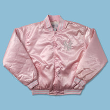 Women's New York Yankees Satin Bomber Jacket Small - Double Double Vintage