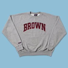 Vintage Brown University Sweater Large - Double Double Vintage