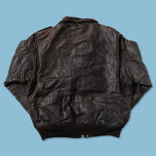 Vintage Leather Flight Jacket Small