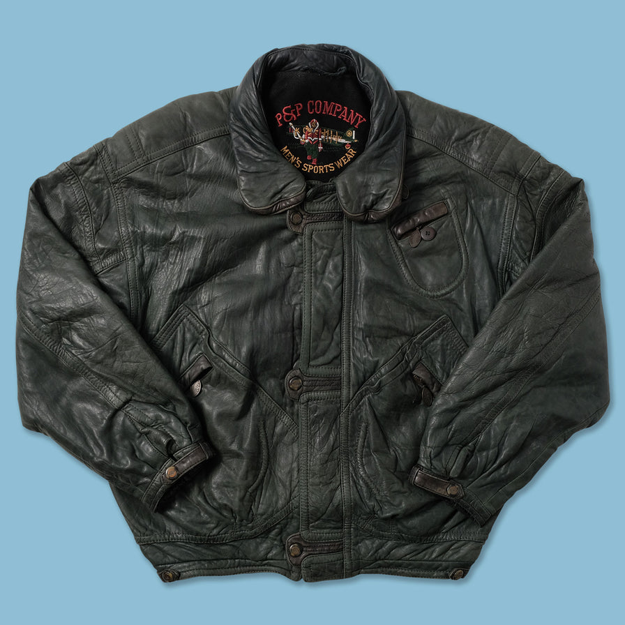 Vintage Leather Jacket Large - Double Double Vintage