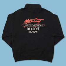 Vintage Harley Davidson Q-Zip Sweater Large 