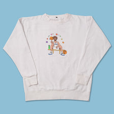 Vintage Basketball Sweater Medium 