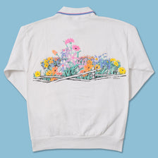 Vintage Women's Flower Sweater XLarge 