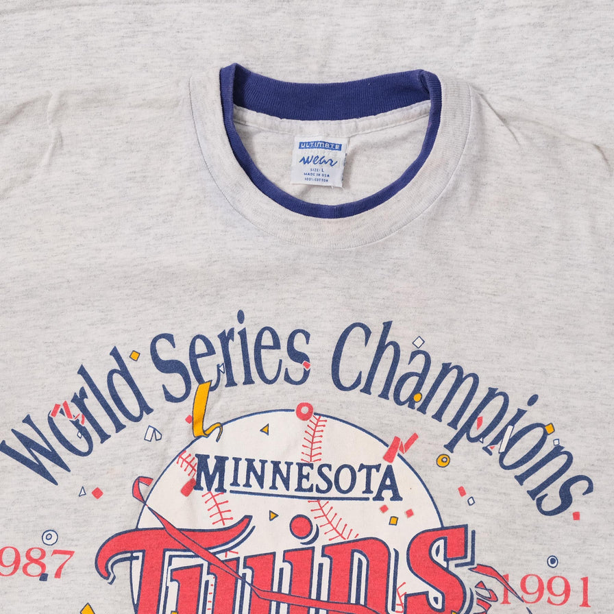 1991 Minnesota Twins Champions T-Shirt Large 