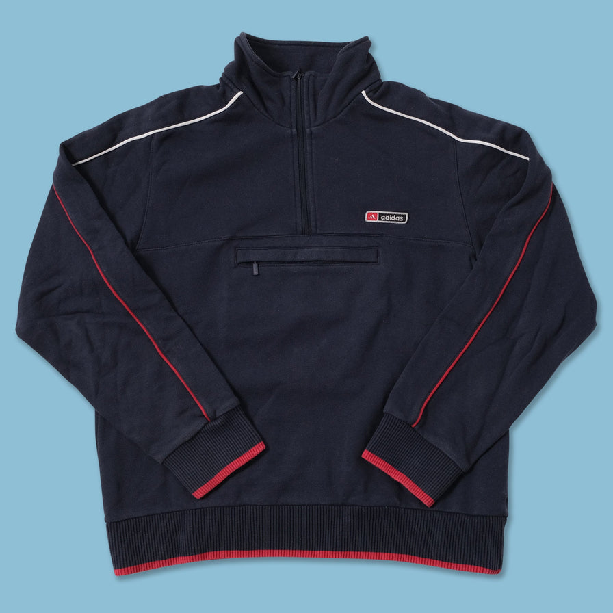 Vintage adidas Q-Zip Sweater Small 
