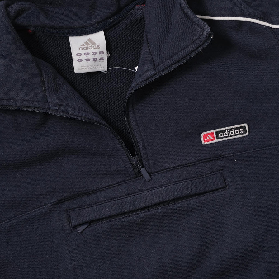 Vintage adidas Q-Zip Sweater Small 