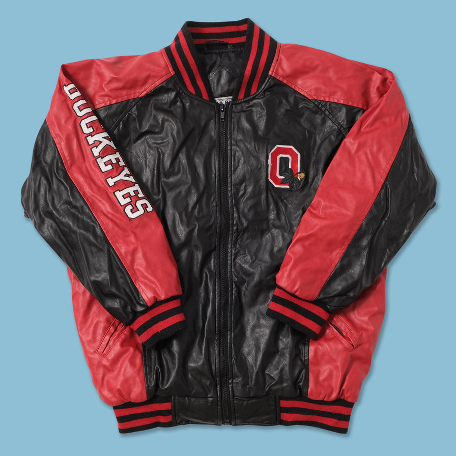 Vintage Women's Ohio State Buckeyes College Leather Jacket XSmall 