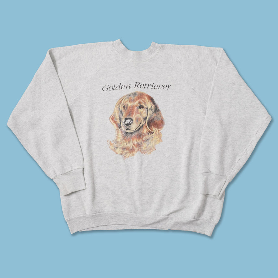 Vintage Golden Retriever Sweater Large 