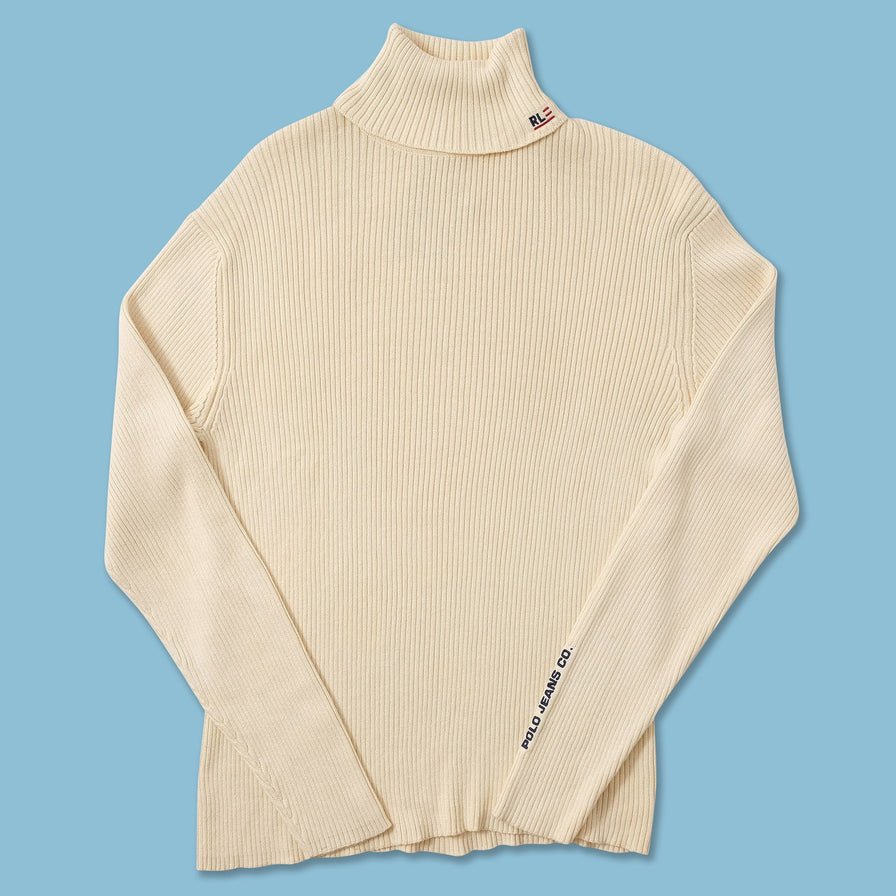 Vintage Polo Ralph Lauren Turtleneck Knit Sweater Medium 