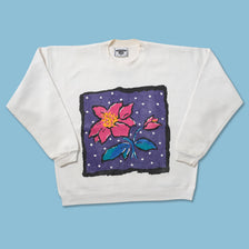 Vintage Flower Sweater Small 