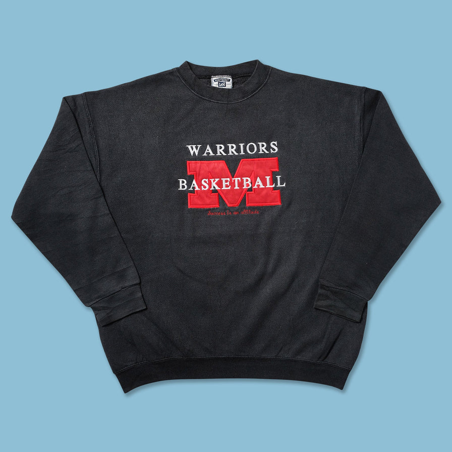 Vintage Warriors Basketball Sweater XLarge 